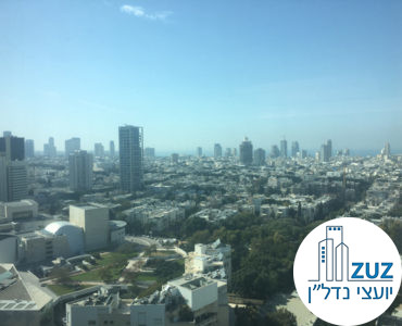 נוף ממשרד במגדל המוזיאון תל אביב