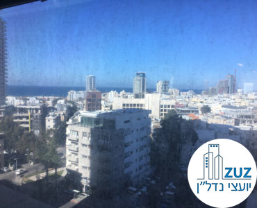 נוף מהמשרד להשכרה במתחם רוטשילד במגדל כלבו שלום תל אביב