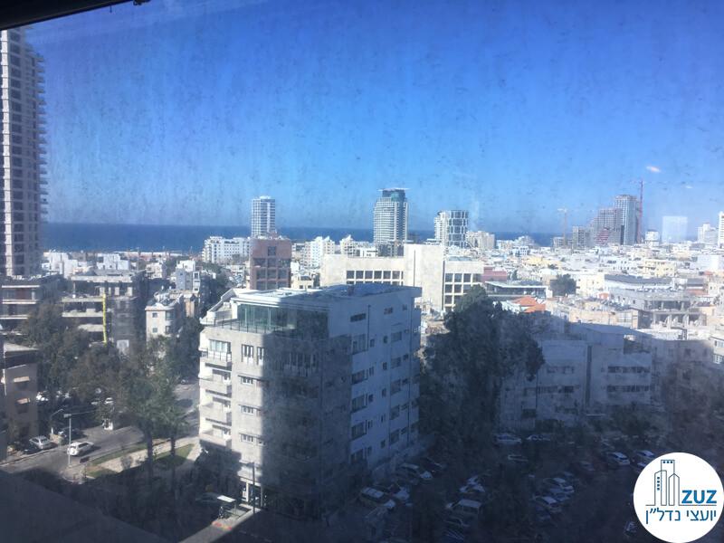 נוף מהמשרד להשכרה במתחם רוטשילד במגדל כלבו שלום תל אביב