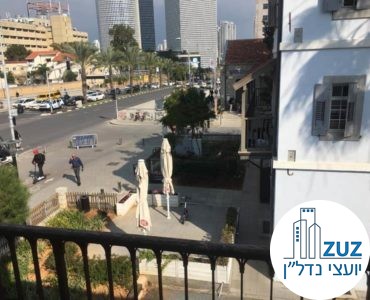 נוף מהמרפסת במשרד במתחם הטמפלרים תל אביב