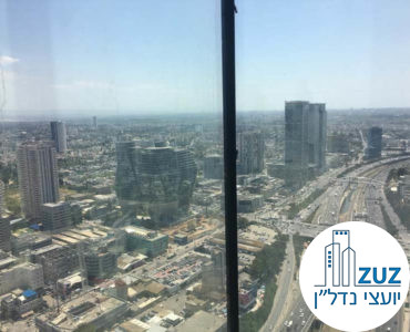 נוף ממשרד במגדל מידטאון תל אביב