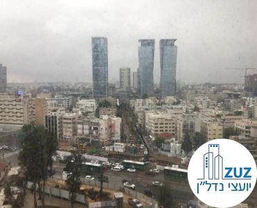 נוף ממשרד במגדל פלטינום תל אביב