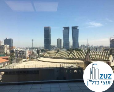 נוף ממשרד במגדל הארבעה צפוני תל אביב