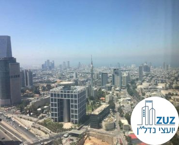 נוף ממשרד להשכרה במגדל מידטאון תל אביב