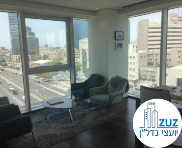 חדר מנכל במשרד במגדל אלקטרה סיטי תל אביב