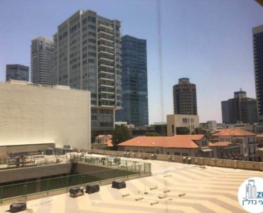 נוף מחלון המשרד במגדל מאיר תל אביב