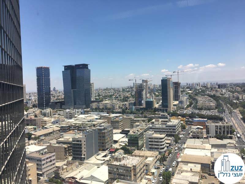 נוף למגדלי אלון במשרד במגדל נצבא תל אביב