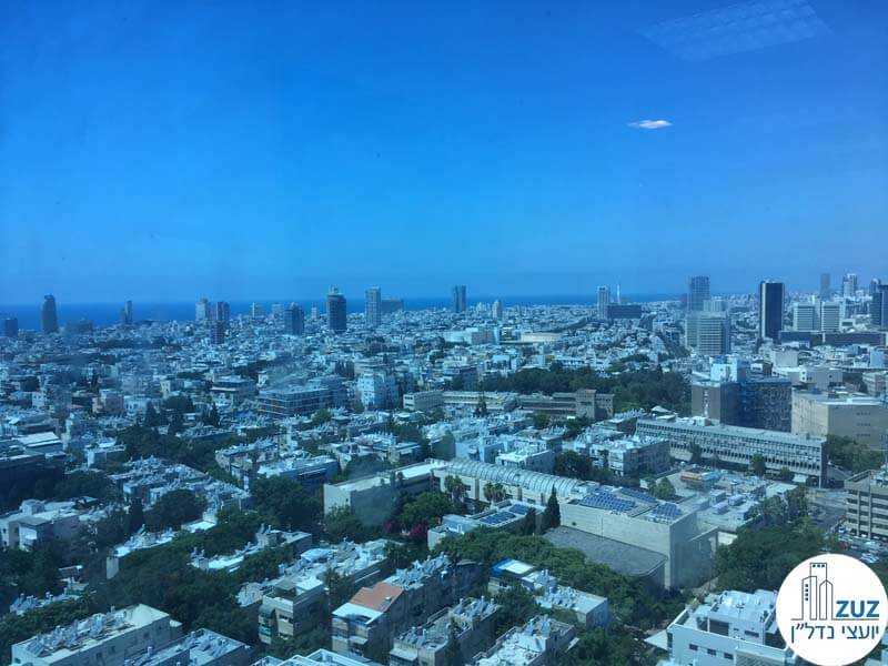 נוף לים במשרד במגדל סונול תל אביב