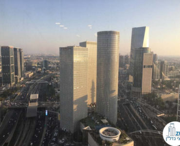 נוף למגדלי עזריאלי במשרד במגדל מידטאון תל אביב