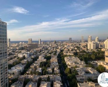 נוף לים במשרד להשכרה במגדל דניאל פריש תל אביב