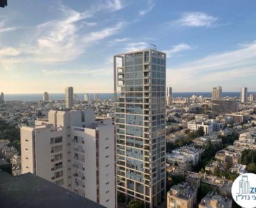נוף לים במשרד להשכרה במגדל דניאל פריש תל אביב