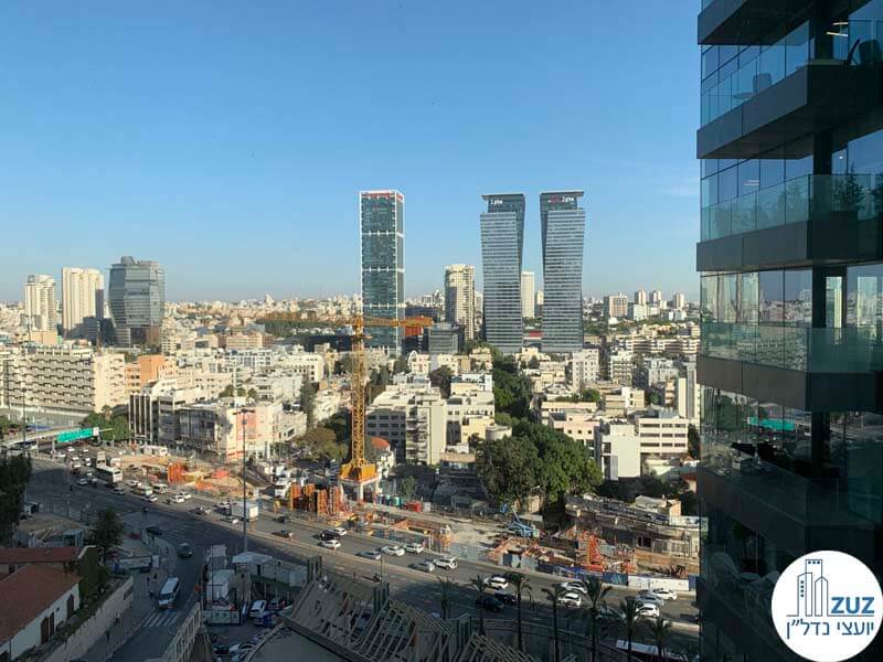 נוף במשרד להשכרה במגדלי הארבעה תל אביב