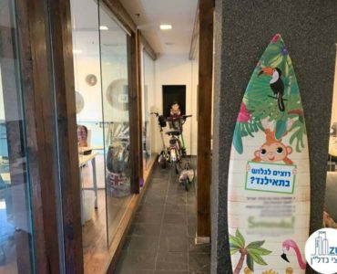 כניסה לחדרים במשרד להשכרה במתחם רוטשילד תל אביב