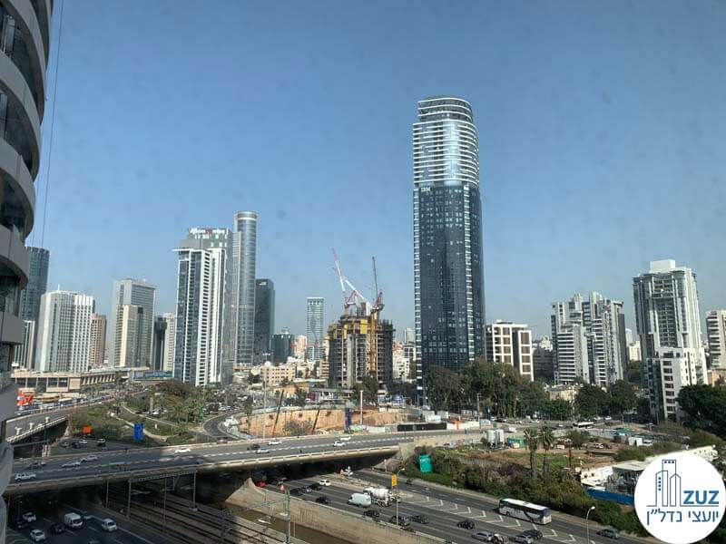 נוף למגדל השחר מתוך משרד להשכרה במגדל רסיטל תל אביב
