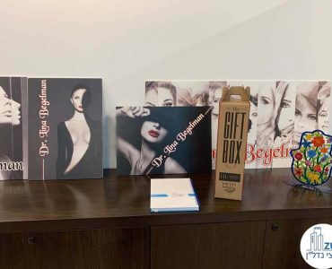 תמונות במשרד של לקוחה מרוצה מעסקת תיווך במגדלי הארבעה תל אביב