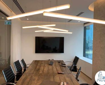 חדר ישיבות של משרד להשכרה במגדל ספיר מתחם הבורסה רמת גן