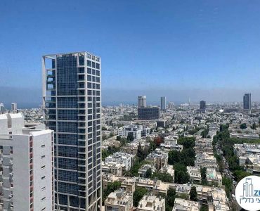 נוף מחלון של משרד להשכרה במגדל דניאל פריש תל אביב