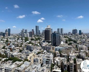 נוף מחלון של משרד להשכרה בבית כלל תל אביב