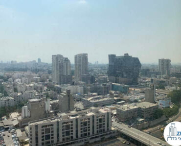 נוף מחלון של השכרת משרד במגדל מידטאון תל אביב