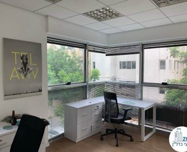 חדר פינתי של משרד להשכרה בשכונת מונטיפיורי תל אביב