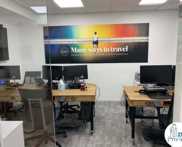 עמדות עבודה של משרד להשכרה בשכונת מונטיפיורי תל אביב