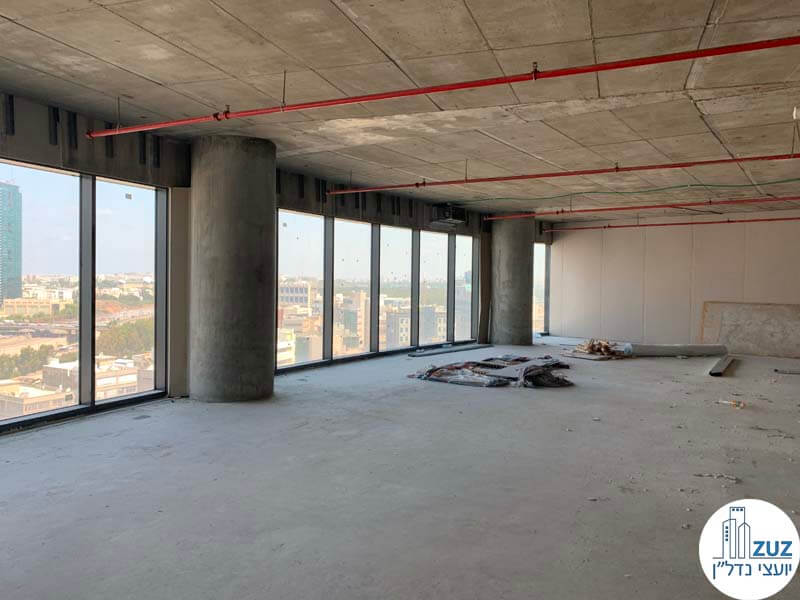 משרד ברמת מעטפת להשכרה במגדל ספיר מתחם הבורסה רמת גן