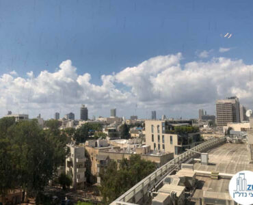 נוף מחלון של משרד להשכרה במתחם שרונה תל אביב