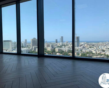 חלון של משרד להשכרה במגדל רסיטל תל אביב