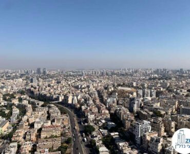 נוף מחלון של משרד להשכרה במגדל הכשרת הישוב במתחם בסר בני ברק