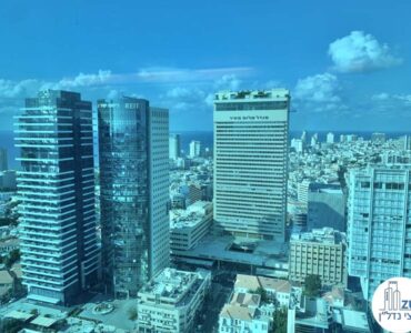 נוף מחלון של משרד להשכרה במגדל דיסקונט תל אביב