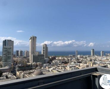 נוף לים ממרפסת של משרד להשכרה על שדרות רוטשילד תל אביב