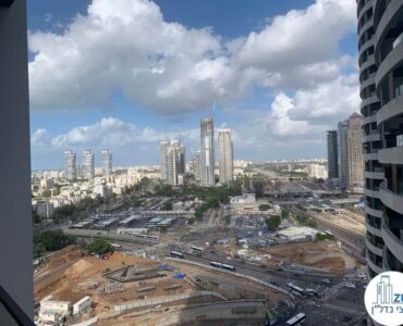 נוף ממרפסת של משרד להשכרה במגדל רסיטל תל אביב