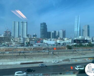 נוף מחלון של משרד להשכרה במגדל טויוטה תל אביב