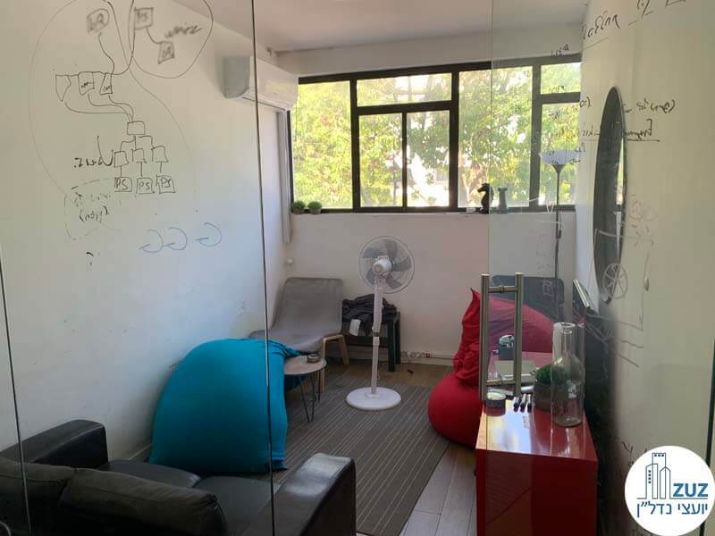 חדר פנאי של משרד להשכרה בשכונת מונטיפיורי תל אביב