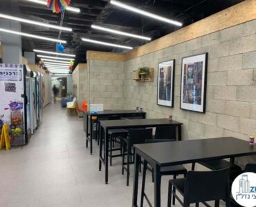 פינת אוכל של משרד להשכרה במתחם שרונה תל אביב