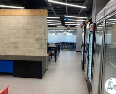 מטבחון של משרד להשכרה במתחם שרונה תל אביב