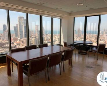חדר ישיבות של משרד להשכרה בתל אביב במגדל לוינשטיין