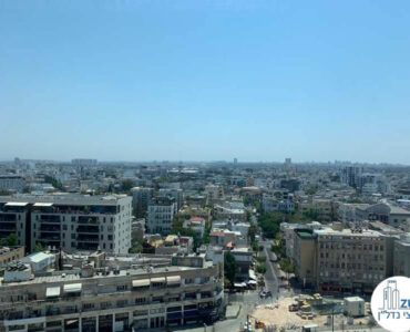 נוף מחלון של משרד להשכרה במגדל אלרוב מתחם רוטשילד תל אביב