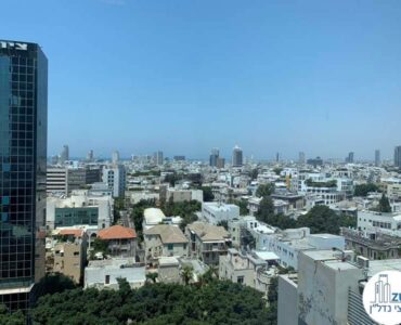 נוף מחלון של משרד להשכרה ברוטשילד במגדל אלרוב