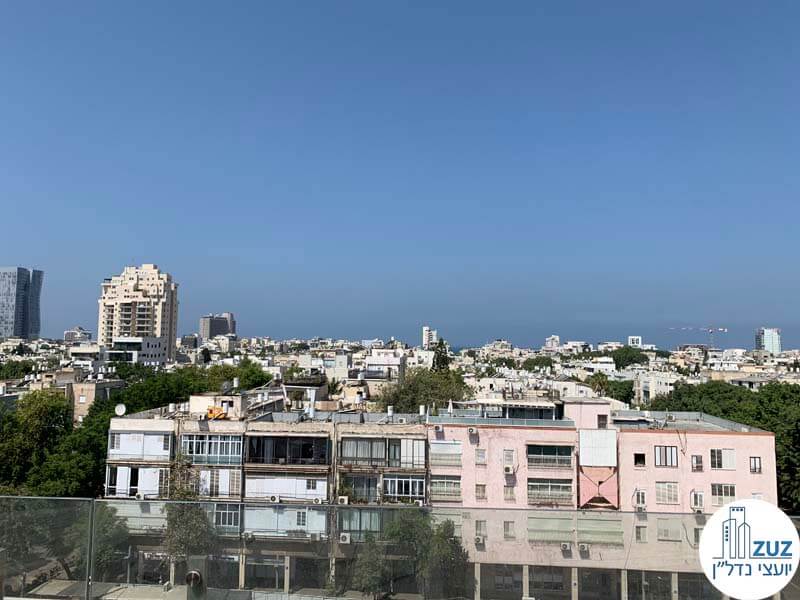 נוף מהגג של משרד להשכרה בבית וואלה תל אביב
