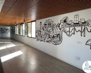 ציורי קיר של משרד להשכרה בבניין אגיש רבד תל אביב