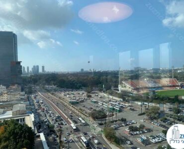 נוף מחלון של משרד להשכרה במגדל צמפיון מתחם בסר
