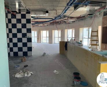 מטבחון של משרד להשכרה במגדל רוגובין תדהר רמת גן