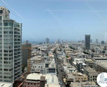 נוף מחלון של משרד להשכרה לחברות הייטק במגדל רוטשילד 22 תל אביב