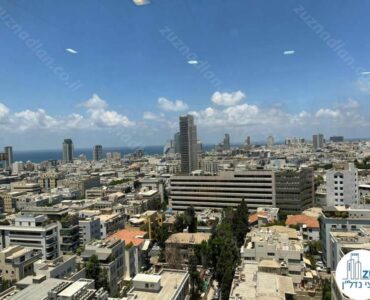 נוף לים מחלון של משרד להשכרה בבית ציון תל אביב