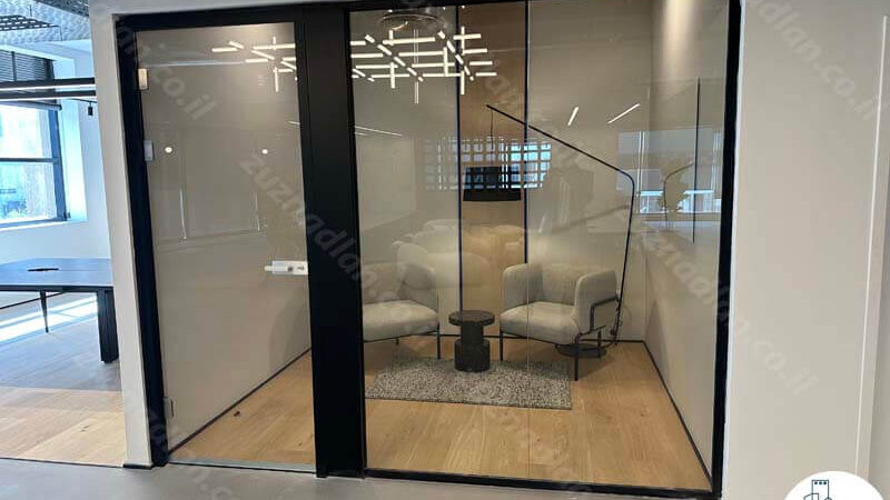 חדר פרטי של משרד להשכרה להייטק במגדל משרדים בבורסה רמת גן