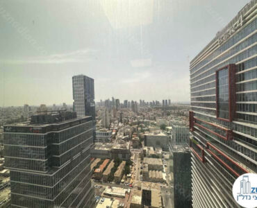 נוף מחלון של משרד להשכרה 243 מר במגדל נמרודי בני ברק