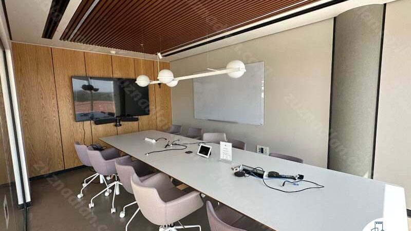 חדר ישיבות של משרד 800 מר להשכרה להייטק במתחם רוטשילד בתל אביב