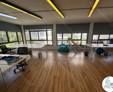 אופן ספייס של משרד 180 מר להשכרה להייטק בשכונת מונטיפיורי תל אביב