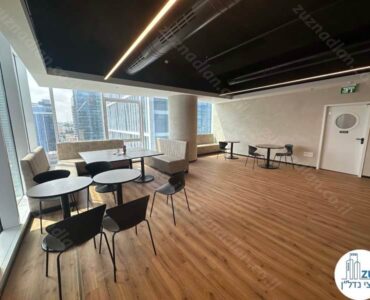 פינת אוכל של משרד מרוהט להשכרה 646 מר במגדל לייף בני ברק